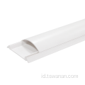 50*15mm PVC PVC Saluran Kabel Setengah Bulir Trunking